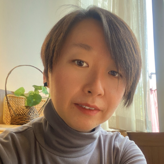 Yilin Wei looking at camera 